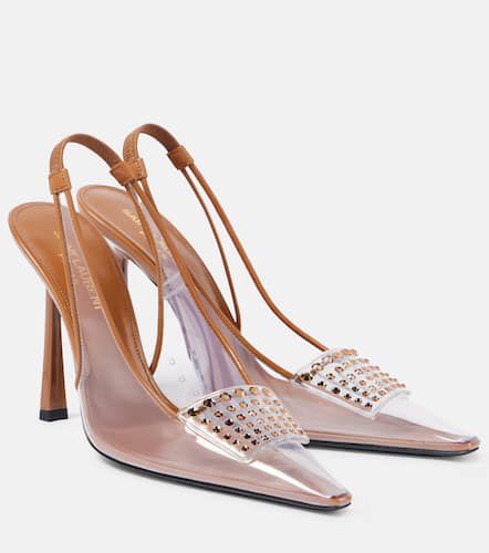 Jive embellished PVC slingback pumps - Saint Laurent - Modalova