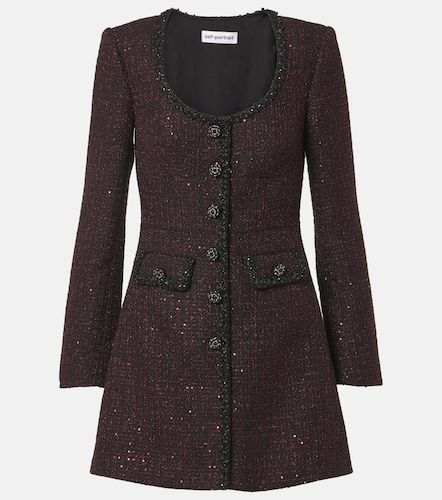 Abito corto in tweed con paillettes - Self-Portrait - Modalova