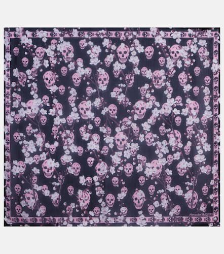 Printed silk scarf - Alexander McQueen - Modalova