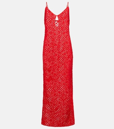 Abito lungo Rayure in crochet di cotone - SIR - Modalova