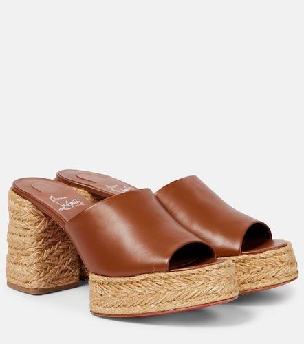 Calakala 85 leather platform mules - Christian Louboutin - Modalova