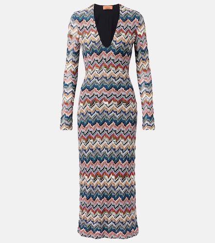 Abito midi con lamé a zig-zag - Missoni - Modalova