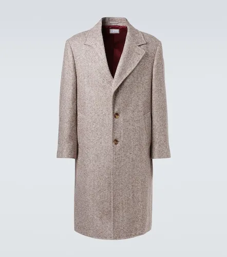 Herringbone wool and alpaca-blend overcoat - Brunello Cucinelli - Modalova