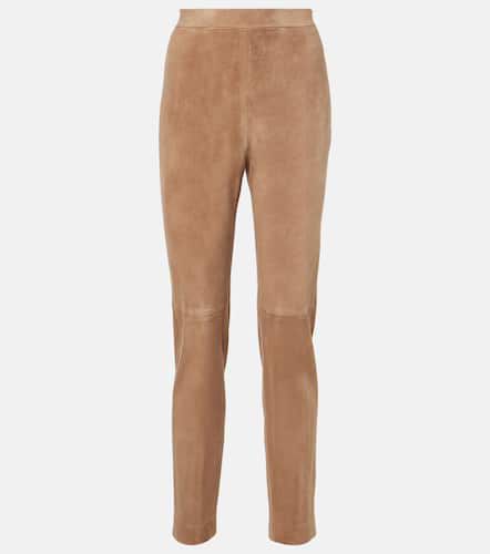 S Max Mara Amleto suede slim pants - 'S Max Mara - Modalova