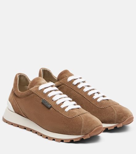 Monili suede sneakers - Brunello Cucinelli - Modalova