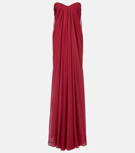 Bustier-Robe aus Seidenchiffon - McQueen - Modalova