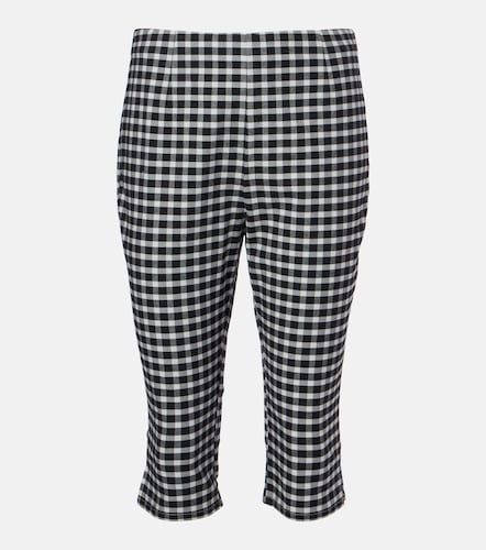 Chiara gingham cotton-blend capri pants - Posse - Modalova