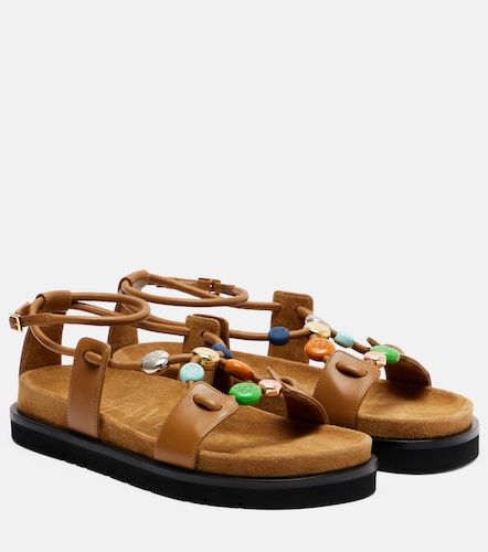 Paula's Ibiza Pebble Beads leather sandals - Loewe - Modalova