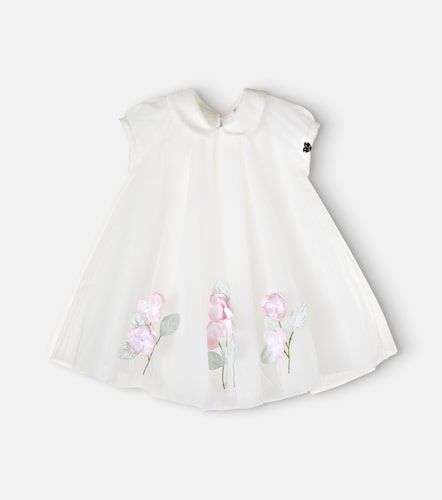 Bebé - vestido con aplique floral - Monnalisa - Modalova