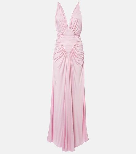Versace Draped jersey gown - Versace - Modalova