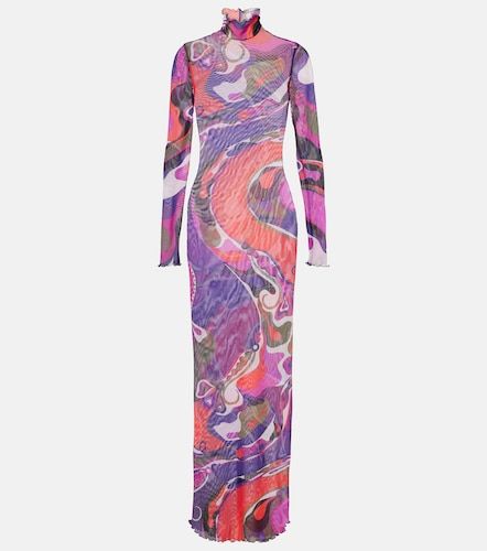 Pucci Abito lungo Orchidee in mesh - Pucci - Modalova
