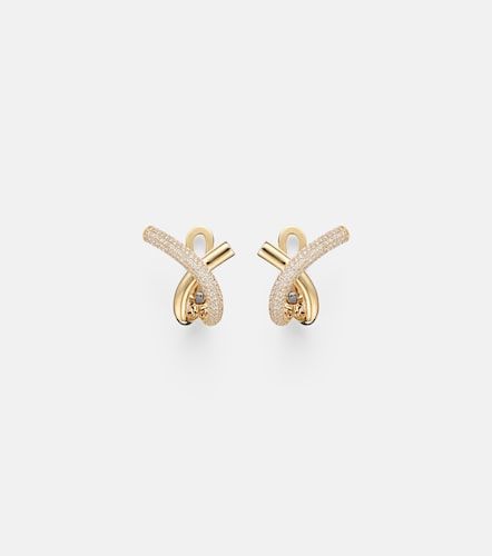 Loop 18kt earrings with diamonds - Engelbert - Modalova