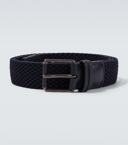 Zegna Braided leather-trimmed belt - Zegna - Modalova