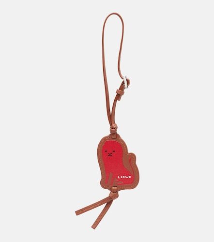 Loewe Lion leather bag charm - Loewe - Modalova
