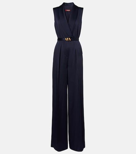 Mono Elegante de satén con cinturón - Max Mara - Modalova