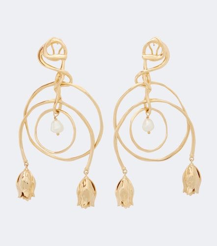 Chloé Orecchini pendenti floreali con perle bijoux - Chloe - Modalova