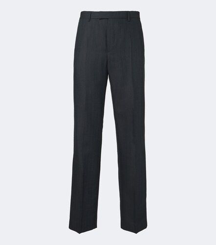 Pantaloni regular in lana a spina di pesce - Dries Van Noten - Modalova
