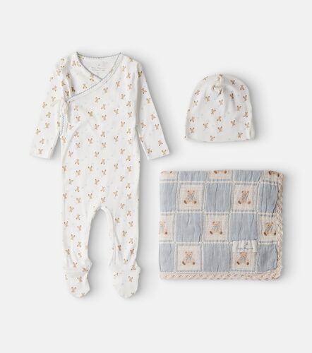 Bebé - set Teddy de body, gorro y manta de algodón - Bebe Organic - Modalova