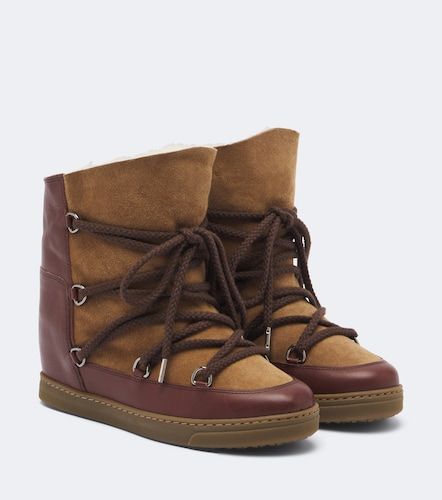 Nowles shearling-lined leather snow boots - Isabel Marant - Modalova