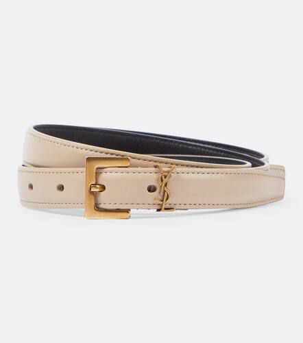 Cassandre slim leather belt - Saint Laurent - Modalova