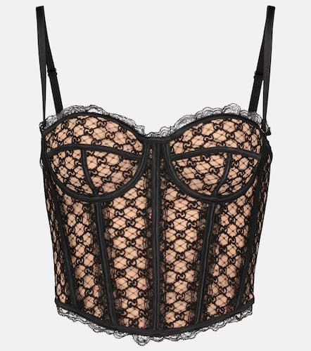 Gucci Bustier-Top GG mit Spitze - Gucci - Modalova