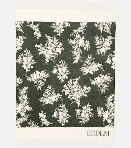 Manta de lana y cachemir floral - Erdem - Modalova
