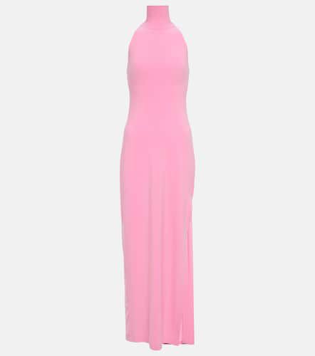 Halterneck jersey maxi dress - Norma Kamali - Modalova