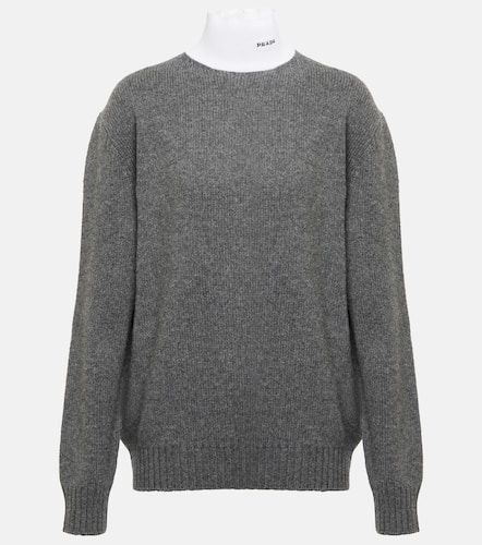 Wool, cashmere, and cotton turtleneck sweater - Prada - Modalova