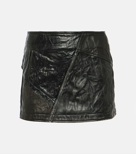Minifalda de piel con paneles - Acne Studios - Modalova