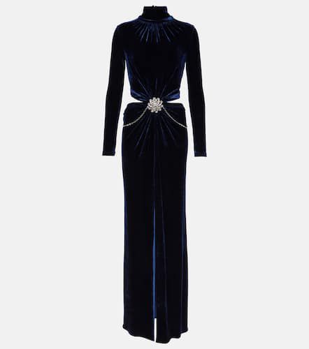 Crystal-embellished velvet maxi dress - Rabanne - Modalova