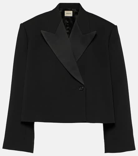 Khaite Raymond cropped satin blazer - Khaite - Modalova