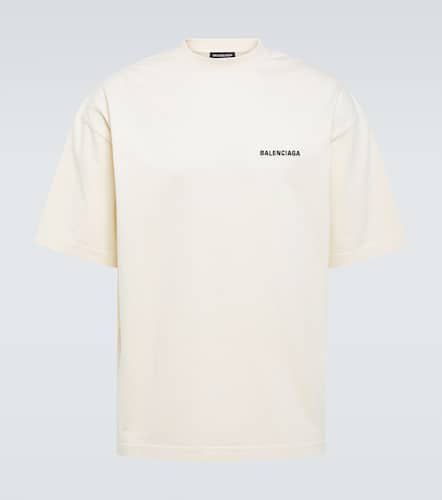 Logo cotton-blend jersey T-shirt - Balenciaga - Modalova