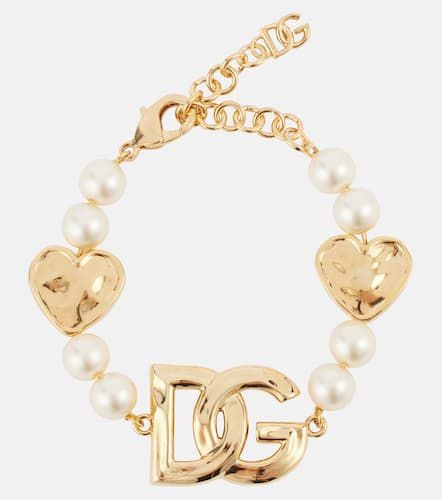 DG faux pearl -plated bracelet - Dolce&Gabbana - Modalova