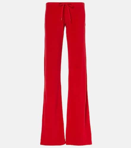 Low-rise velvet track pants - Balenciaga - Modalova