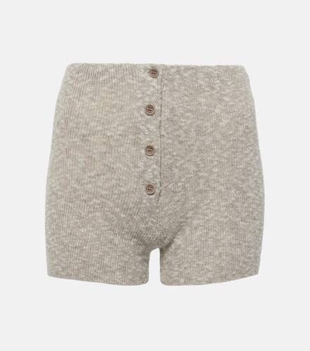 Knitted linen and cotton shorts - Magda Butrym - Modalova