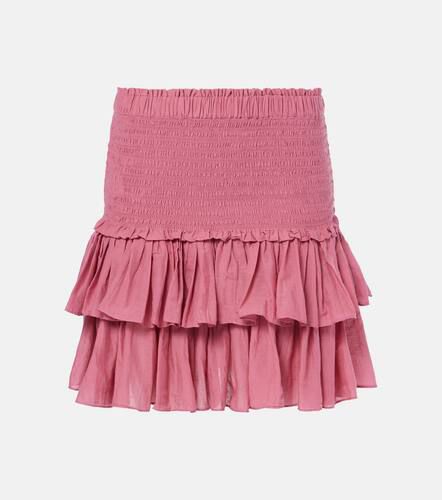 Naomi shirred ruffled cotton-blend miniskirt - Marant Etoile - Modalova