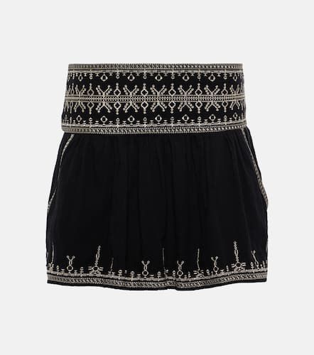 Minifalda Picadilia de algodón bordada - Marant Etoile - Modalova