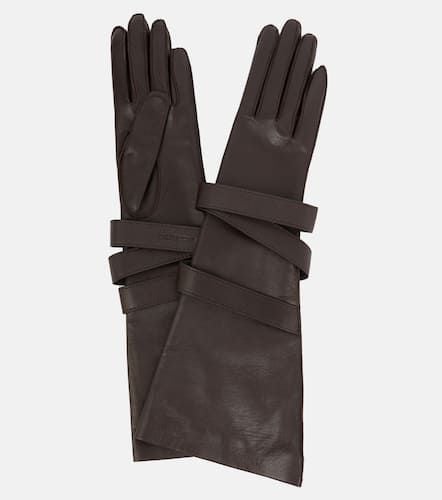 Aviator leather gloves - Saint Laurent - Modalova