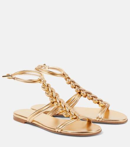 Capua metallic leather sandals - Gianvito Rossi - Modalova