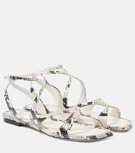 Ayla snake-effect leather sandals - Jimmy Choo - Modalova