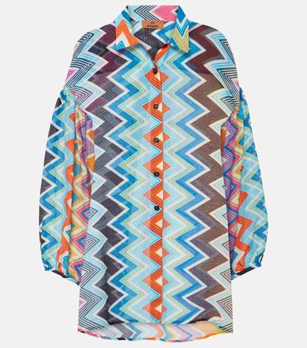 Zig Zag cotton and silk shirt - Missoni - Modalova