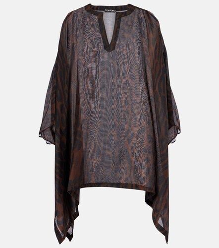 Leopard-print cotton and silk kaftan - Tom Ford - Modalova