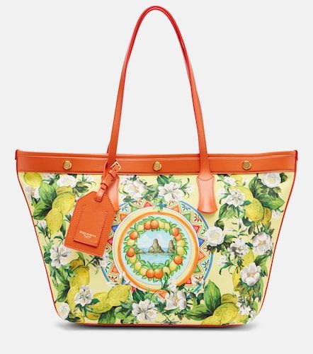Taormina Large printed canvas shopper - Dolce&Gabbana - Modalova