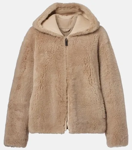 Giacca Sole in shearling con cappuccio - 'S Max Mara - Modalova