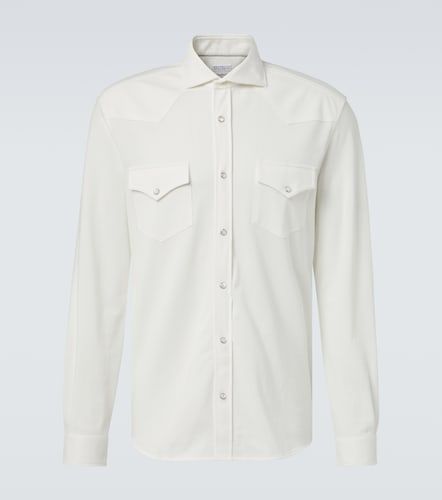 Camisa de popelín de algodón - Brunello Cucinelli - Modalova
