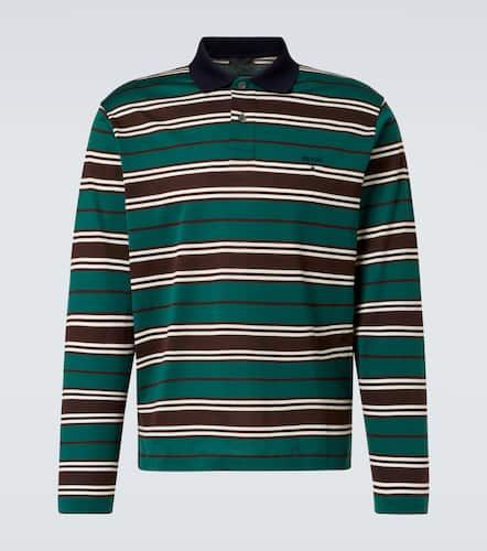 Striped cotton jersey polo shirt - Prada - Modalova