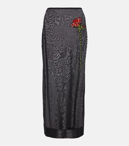 Floral-appliquÃ© mesh pencil skirt - Simone Rocha - Modalova