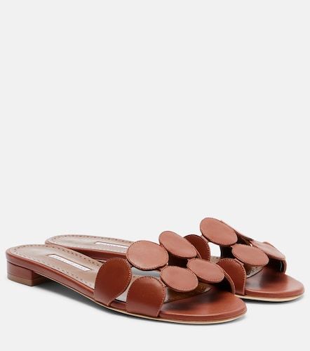 Haribalmuflat leather slides - Manolo Blahnik - Modalova