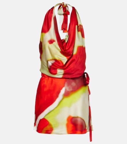 Liora printed silk-blend satin minidress - Staud - Modalova