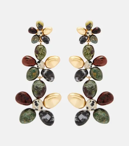 Pendientes largos Norma chapados en oro - Zimmermann - Modalova